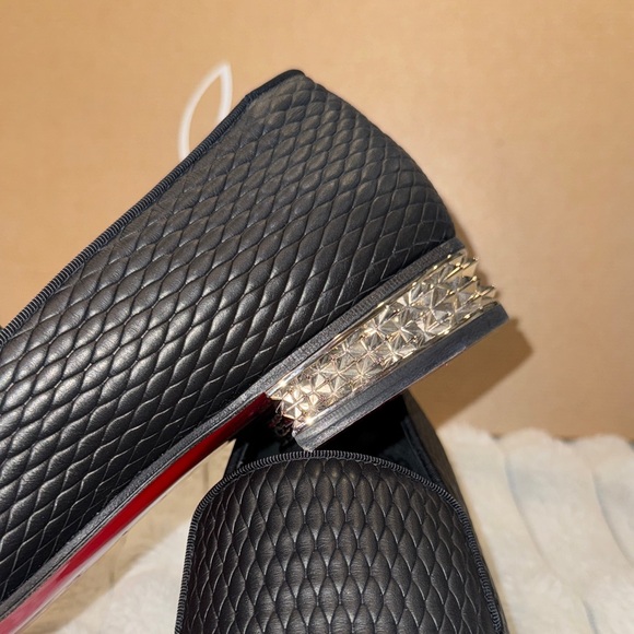 Christian Louboutin Dandyrocks Textured Black Loafers size 45 - Picture 4 of 16